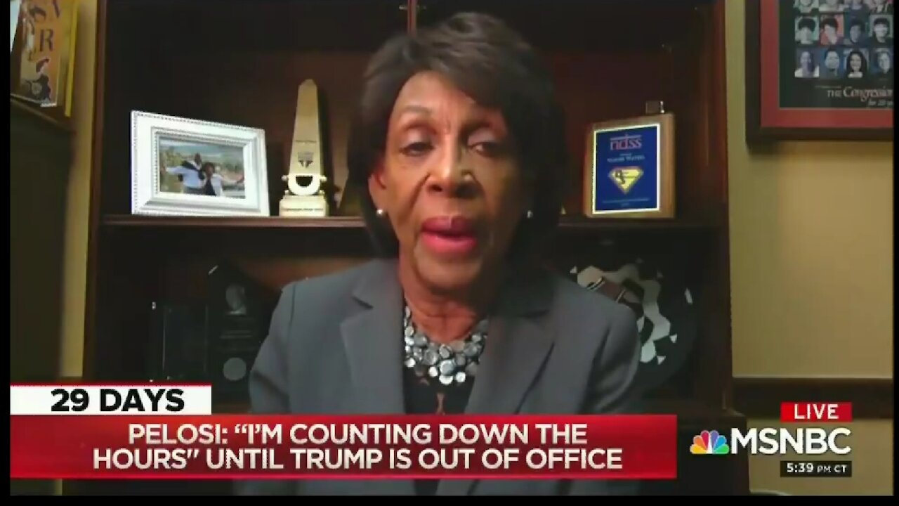 Dem Panic Starts: Maxine Waters Says Trump Should Be Marched Out Amid "Rumors" He's Trying To Stay