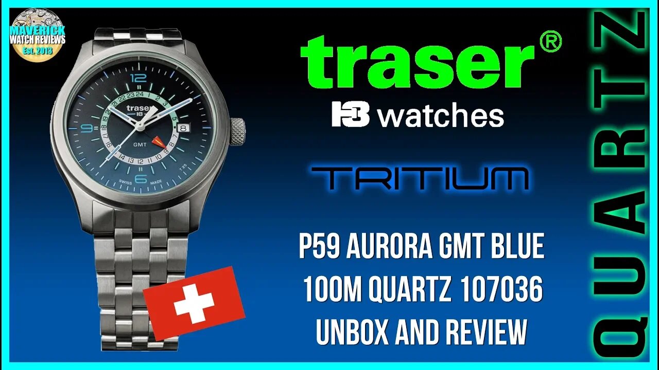 Holy Illumination Batman! | Traser P59 Aurora GMT Blue 100m Quartz 107036 Unbox & Review | Maverick