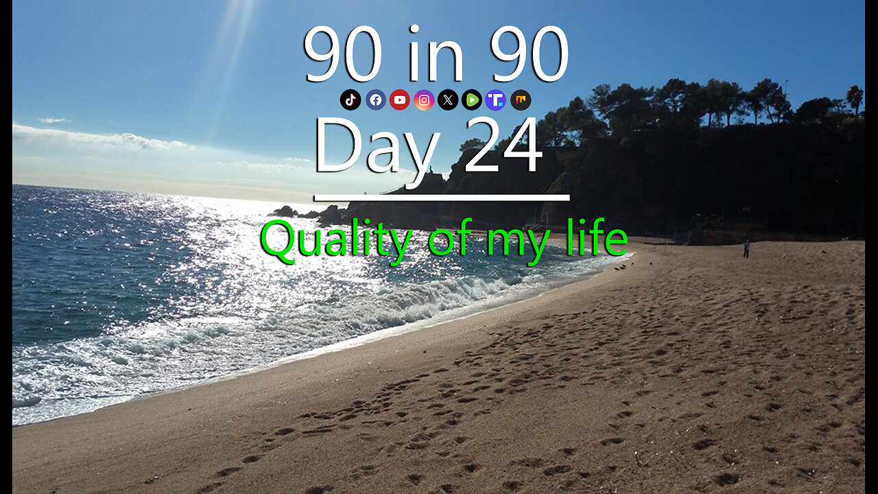 Day 24, Quality of my life is directly related to how many times I lie to myself daily