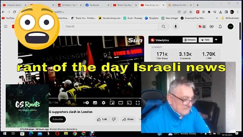 Rant of the day ( Palestinian and Israeli supporters clash in london )