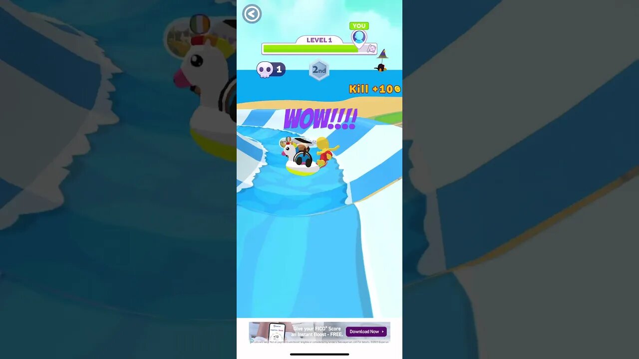 Waterslide race - WOW! #gaming