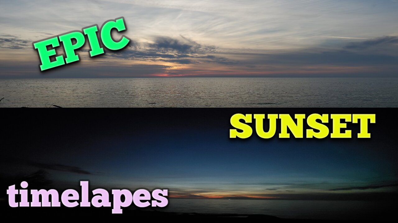 Epic LAKE sunset! (timelapse)