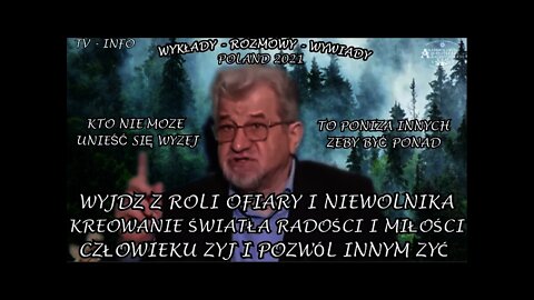 WYJDZ Z ROLI OFIARY I NIEWOLNIKA, CZŁOWIEKU ZYJ I POZWÓL INNY ŻYĆ , KREOWANIE ŚWIATŁA /2021©TV INFO