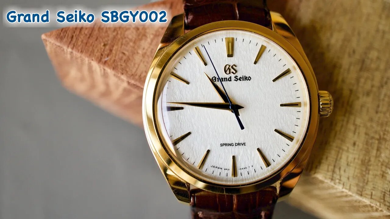 Grand Seiko SBGY002 18k Yellow GOLD Stunner