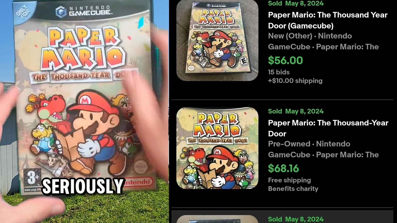 This Guy Wanted HOW MUCH😱😱😱 For This Paper Mario The Thousand Year Door!!!