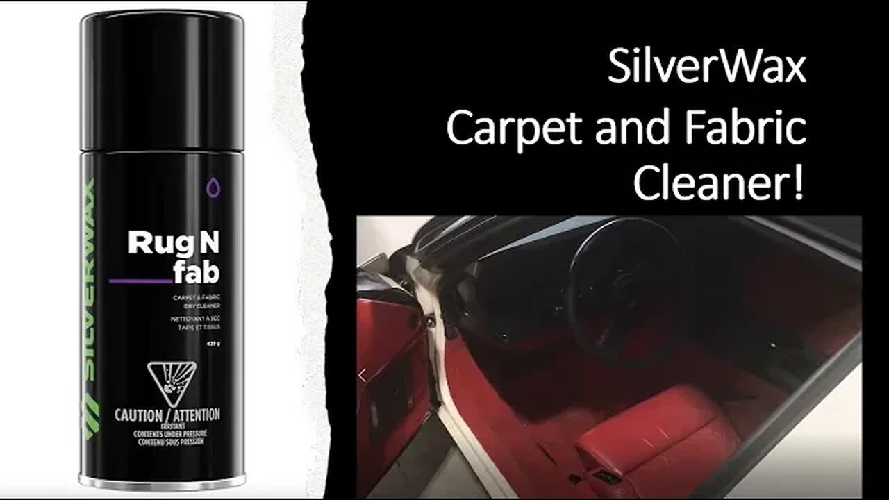 SILVERWAX Carpet & Fabric Dry Cleaner on a C4 Corvette