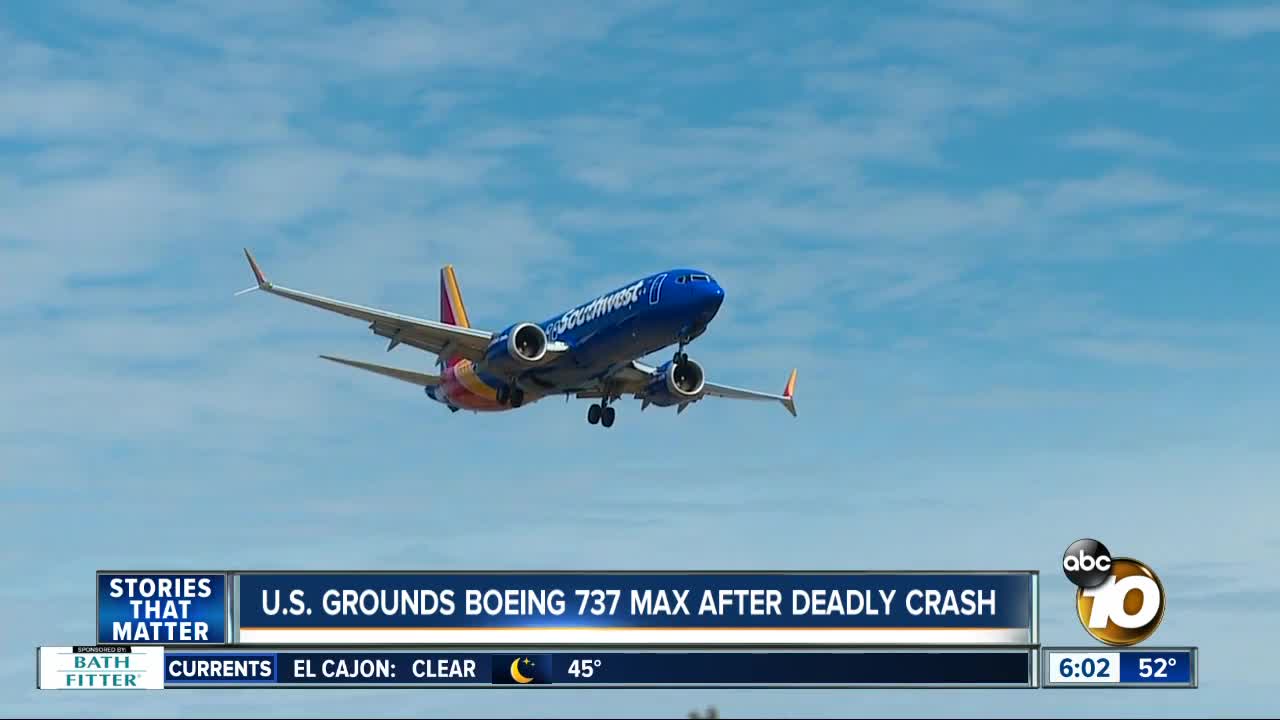 How will grounding of Boeing 737 MAX planes impact San Diego travelers?