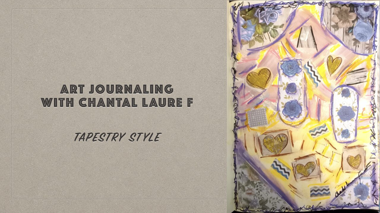 Art Journaling 8 - Collage with Gesso 2