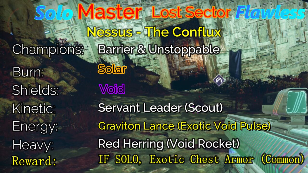 Destiny 2 Master Lost Sector: Nessus - The Conflux Solo-Flawless 5-28-22