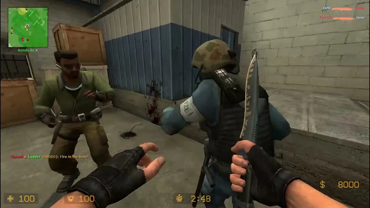 Counter Strike Source Nuke Bots #9 Only Knives