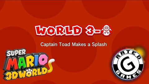 Super Mario 3D World No Commentary - World 3-🍄 - Captain Toad Makes a Splash - All Stars