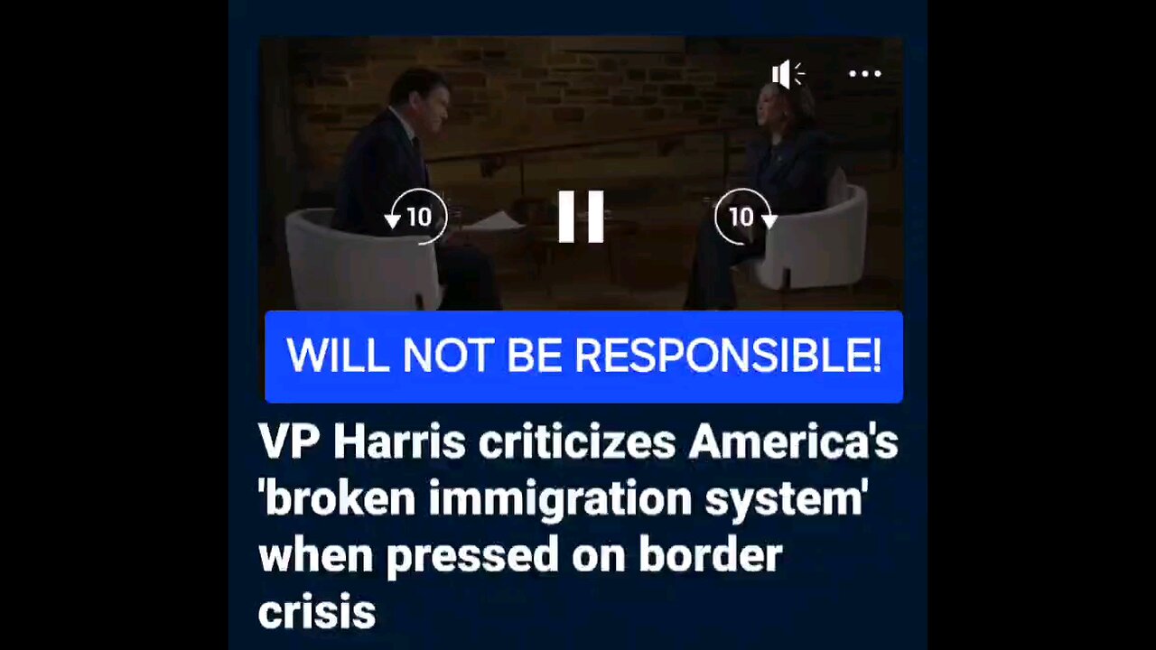 Will not personally take responsibility!