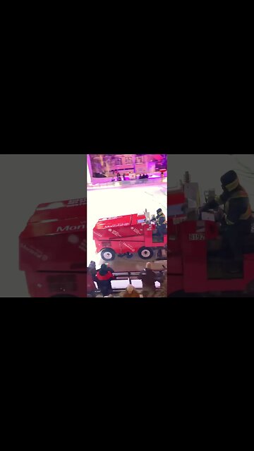 Place Tranquille ice resurfacer work