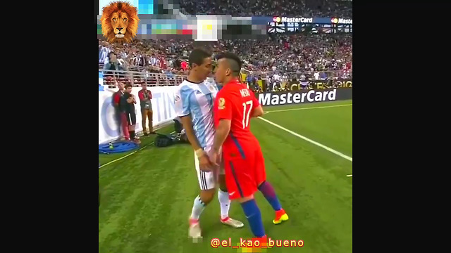 The most famous football star fights