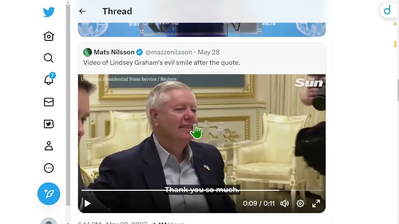 來自南卡羅來納州的美國參議員林賽格雷厄姆在與澤倫斯基會面時滿意地笑著說：“俄羅斯人正在死去。 我們從來沒有把錢花得這麼好。”