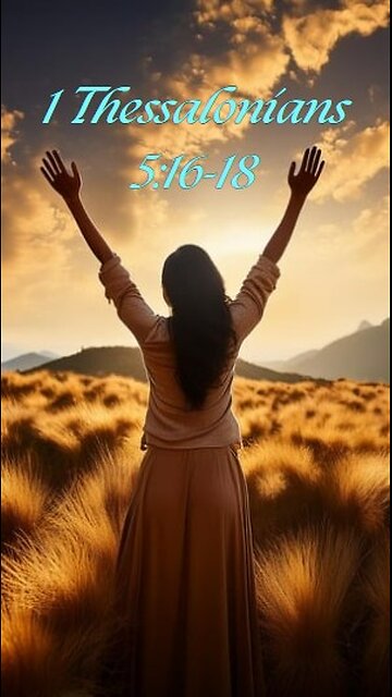 1 Thessalonians 5:16-18 - Rejoice always, pray continually, give thanks in all circumstances...