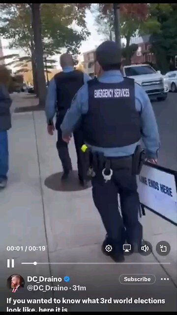 Cops shutting down voting lines b/c too many Republicans are voting