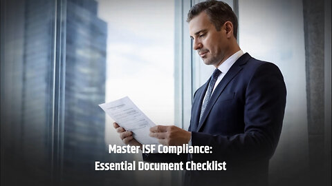 Master Your Import Game: Essential Document Checklist for ISF Compliance