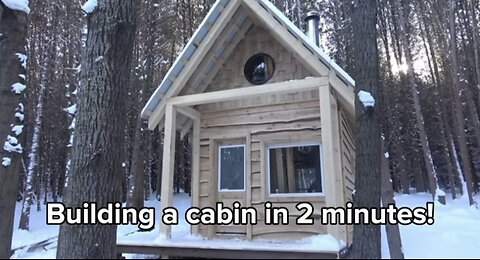 BUILDING A CABIN IN 2 MINUTES