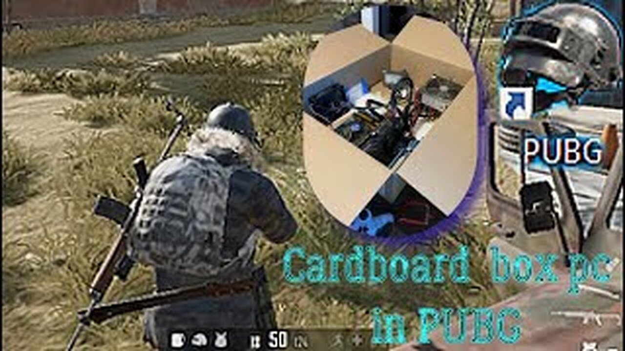 Cardboard box PC in PUBG