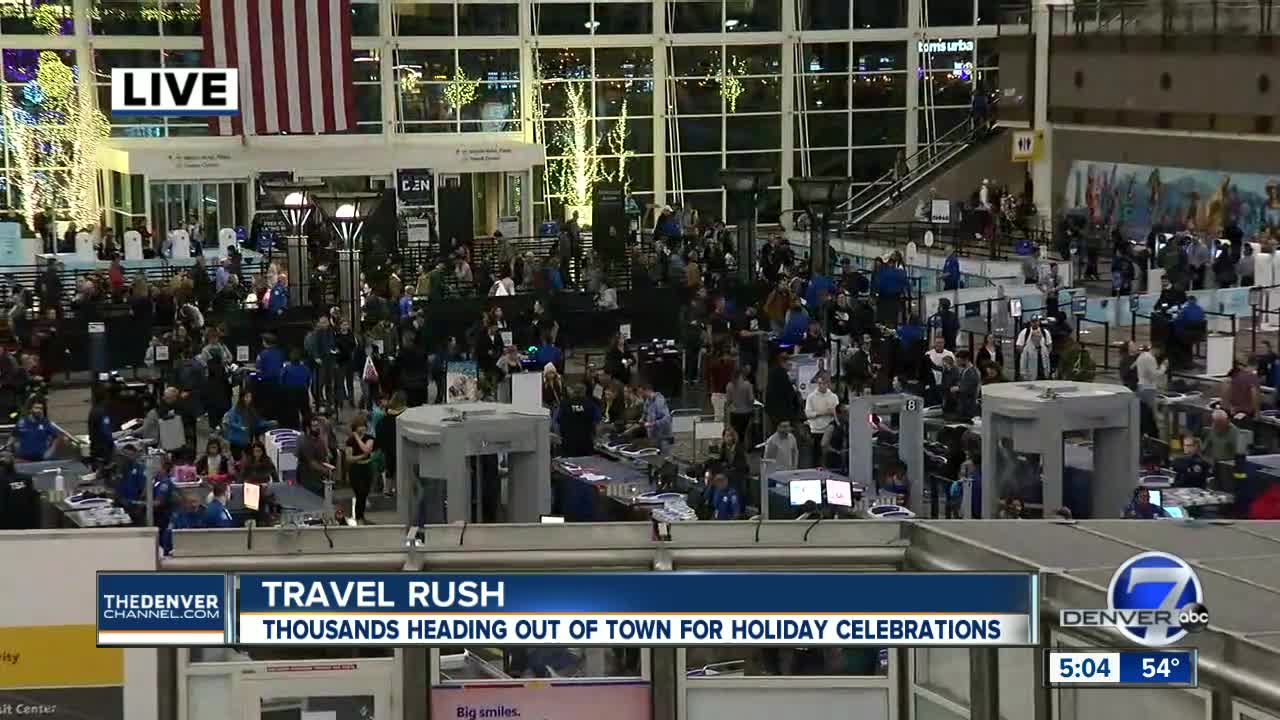 Denver International Airport expected to break holiday travel records this week