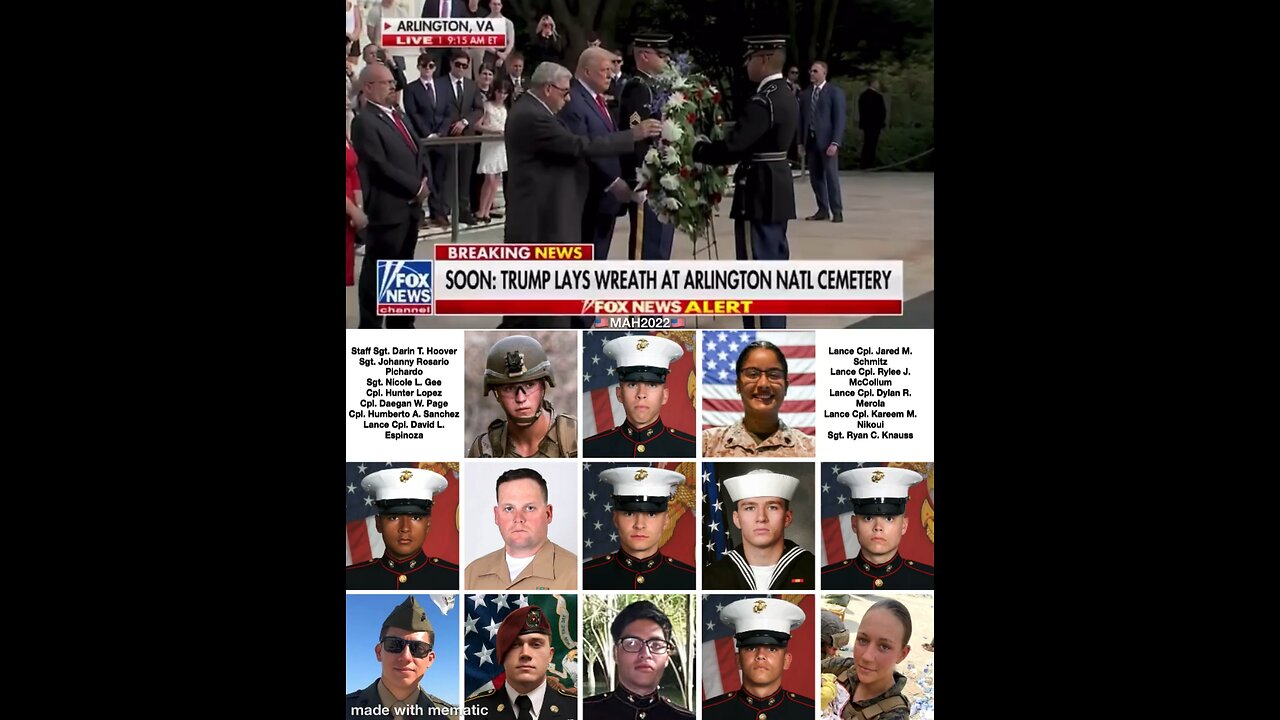 President Trump pays TRIBUTE to our FALLEN HEROES of the Afghanistan withdrawal!!!