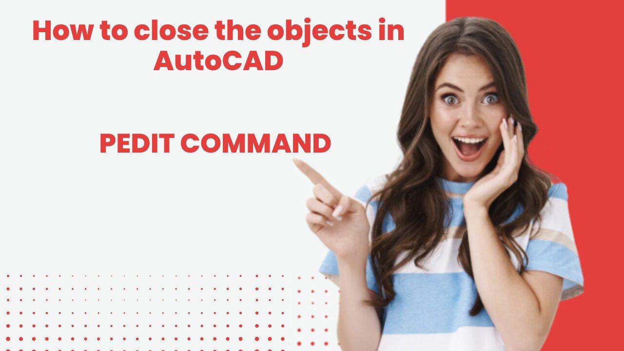 How to close the objects in AutoCAD | PEDIT command Autocad