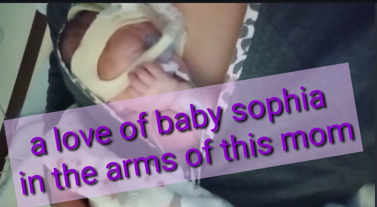 A love of baby sophia in the arms of this mom