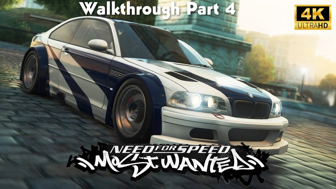 Need For Speed: Most Wanted Walkthrough Gameplay Part 4 (No Commentary Walkthrough) (NFS MW 2005)