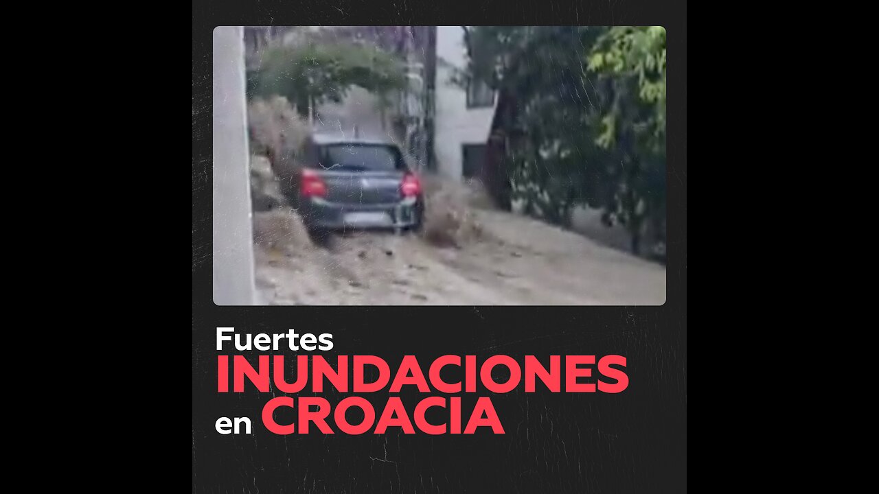 Inundaciones devastadoras en Podgora, Croacia