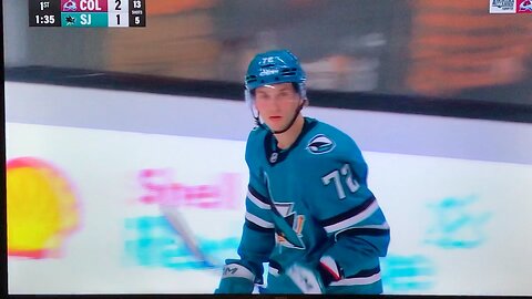 Sharks LW #72 William Eklund PP🥅(1)🏒Wrist-Shot Goal