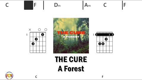 THE CURE A Forest - Guitar Chords & Lyrics HD