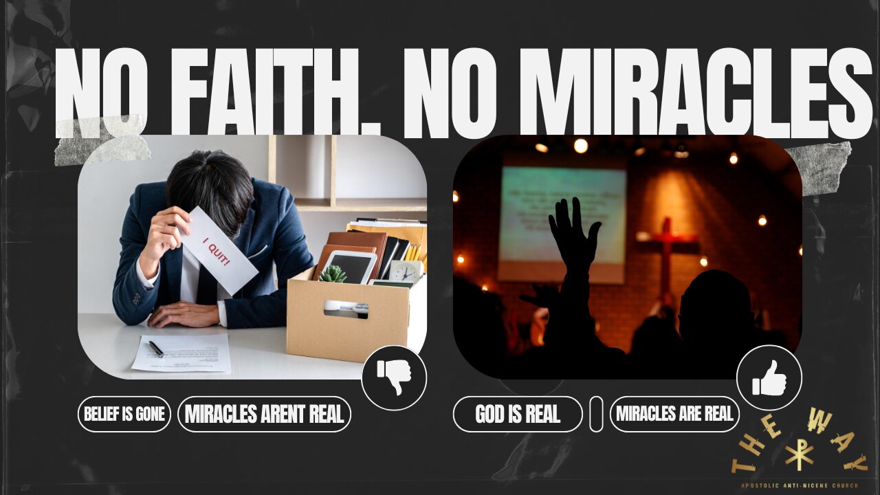 Lack of Faith, Lack of Miracles