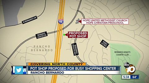 Pot shop proposed for Rancho Bernardo shopping center