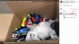 Group faces challenges while trying to pass out donated socks