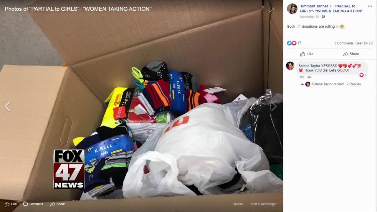 Group faces challenges while trying to pass out donated socks