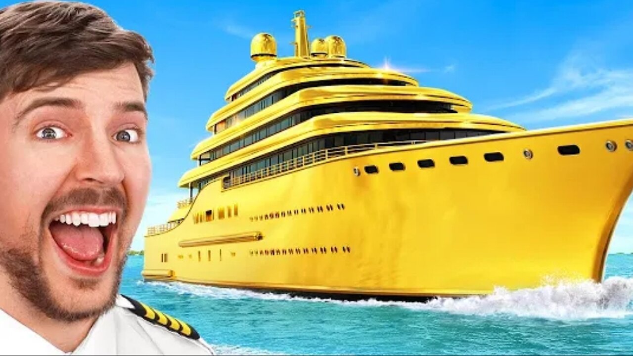 $1 vs $1,000,000,000 yacht! #viral #mrbeast #yacht