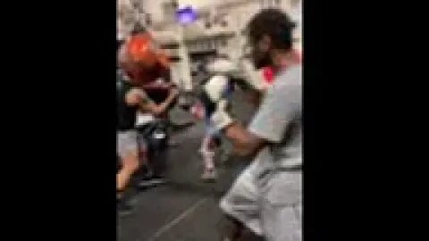 Boxing at the Gym