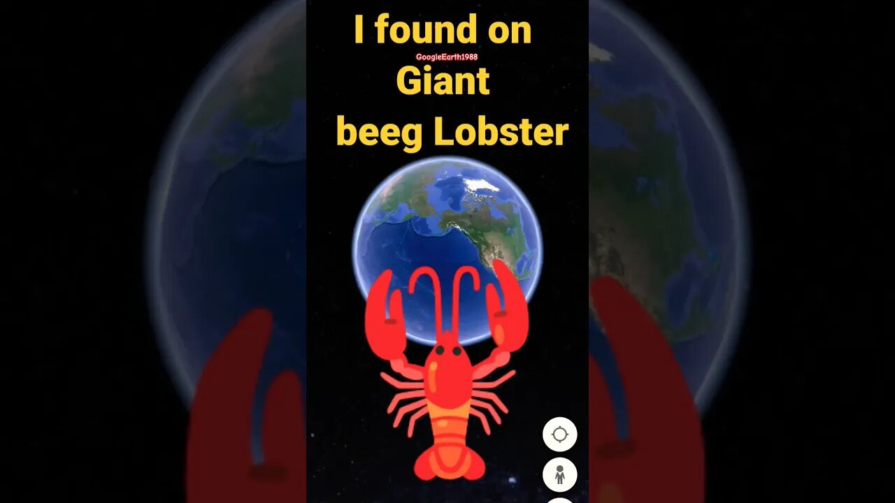 I Found Beeg 🦞Lobster on Google Earth🌍|Scary in google #googleearth #Shorts#scary #finduniqueworld