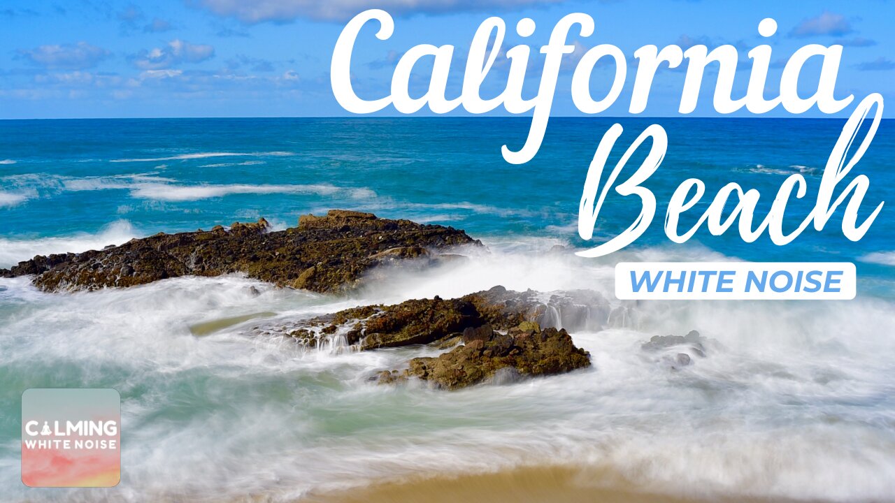 California Beach Sounds 🌴 🌊 | Relaxing Ocean Waves Crashing for Deep Sleep and Meditation