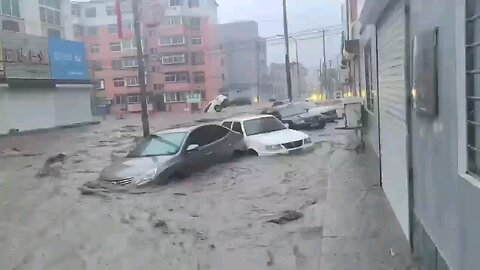 On August 20, the city of Huludao in Liaoning Province was flooded.