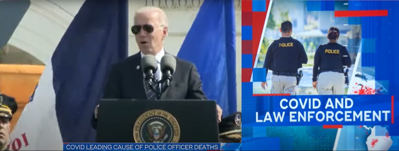 Joe Biden Uses Police Memorial to Call Jan 6 Protestors Terrorist & Blames Virus for Most Cop Deaths