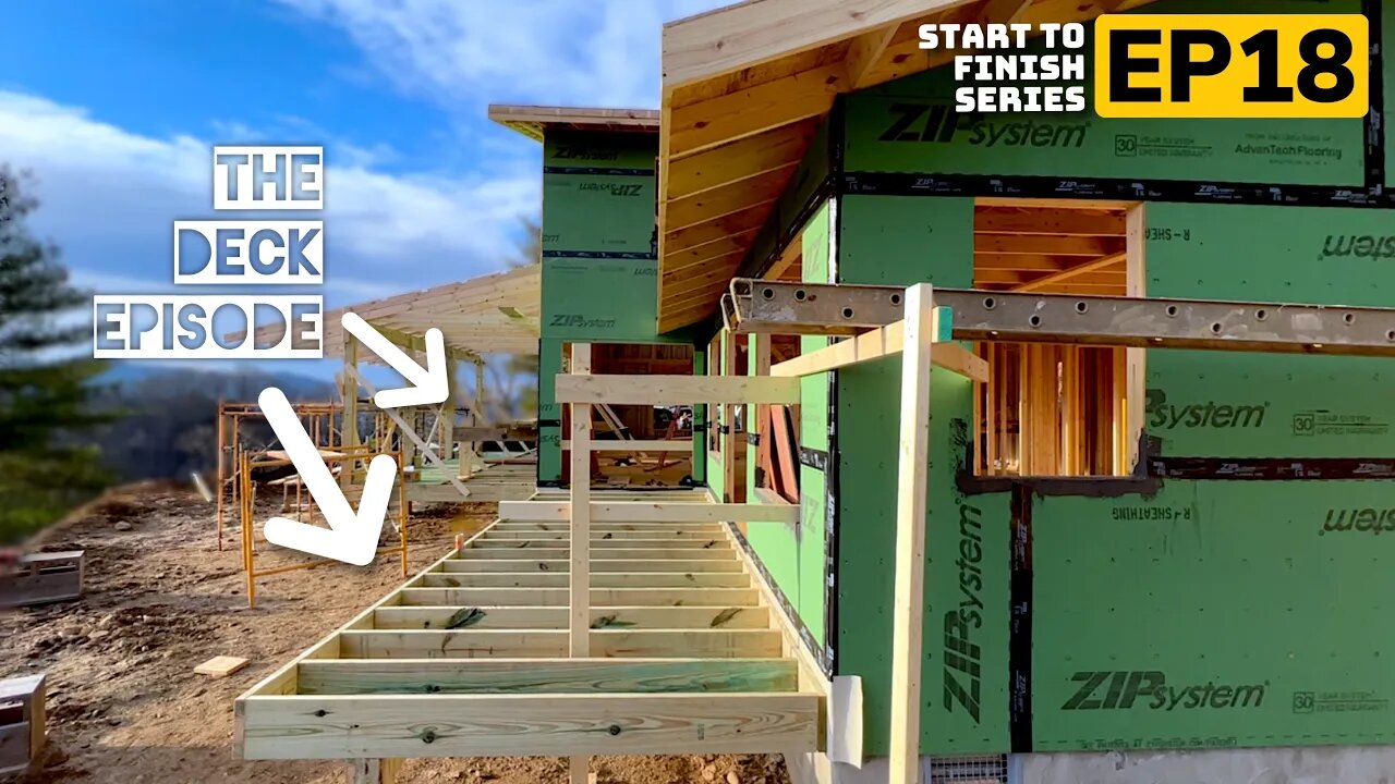 Deck Framing | Building A Mountain Cabin EP18