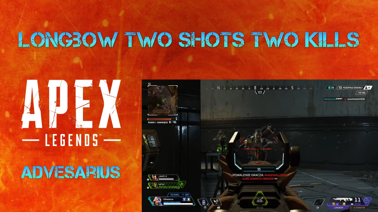 Apex Legends - Longbow two shots two kills, Octane Season 8 Gameplay