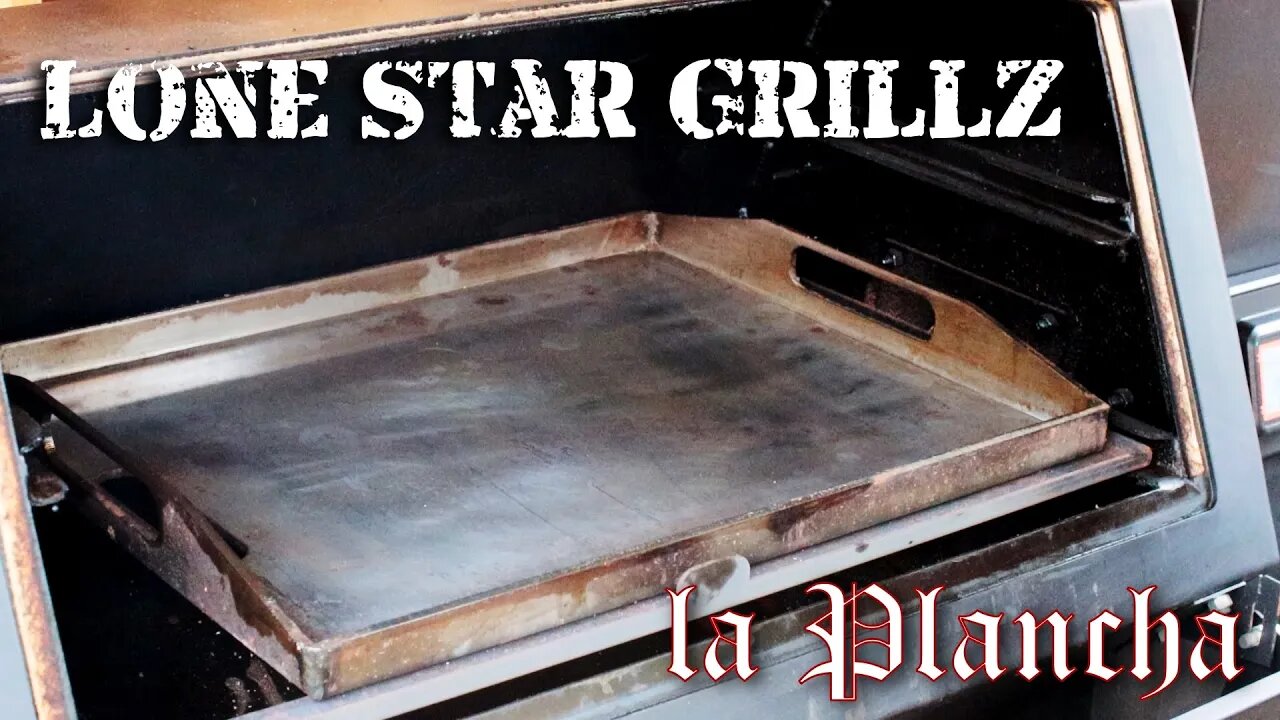 Hamburger Steak on "la Plancha" for the Lone Star Grillz Pellet Smoker