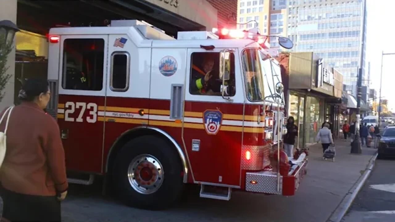 Brand New 2022 FDNY Engine 273 Responding from Quarters