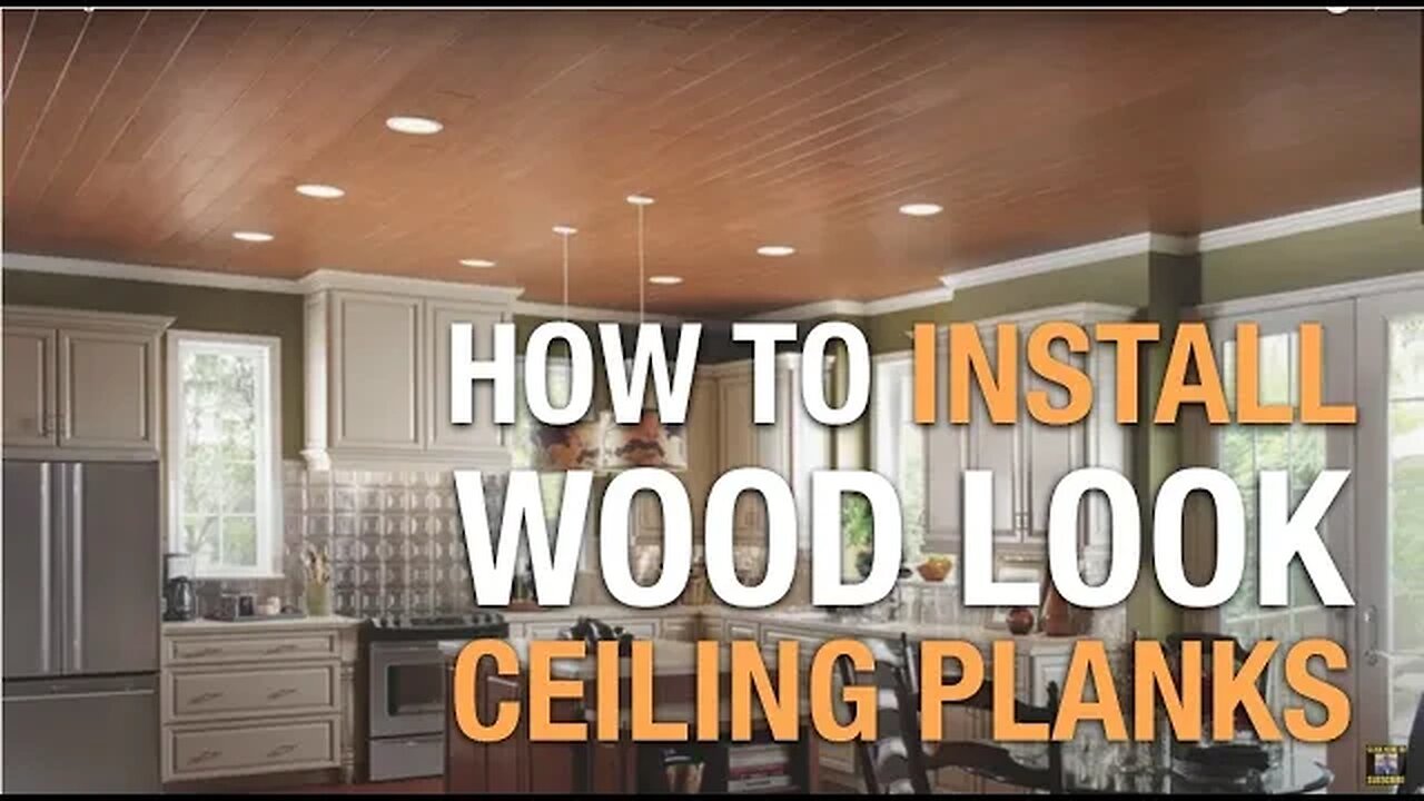 How to Install Wood Look Ceiling Planks FAST