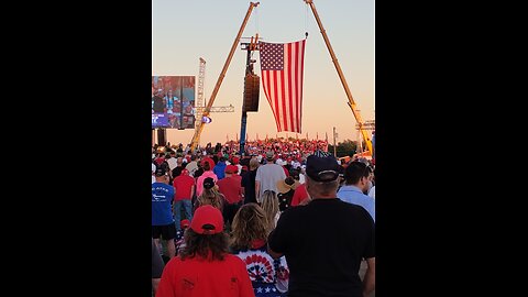 Trump comes out on stage at Butler rally