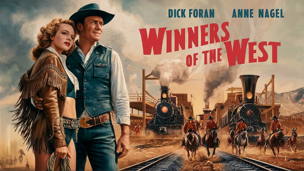 WINNERS OF THE WEST (1940) Dick Foran, Anne Nagel & Tom Fadden | Western, Serial | B&W
