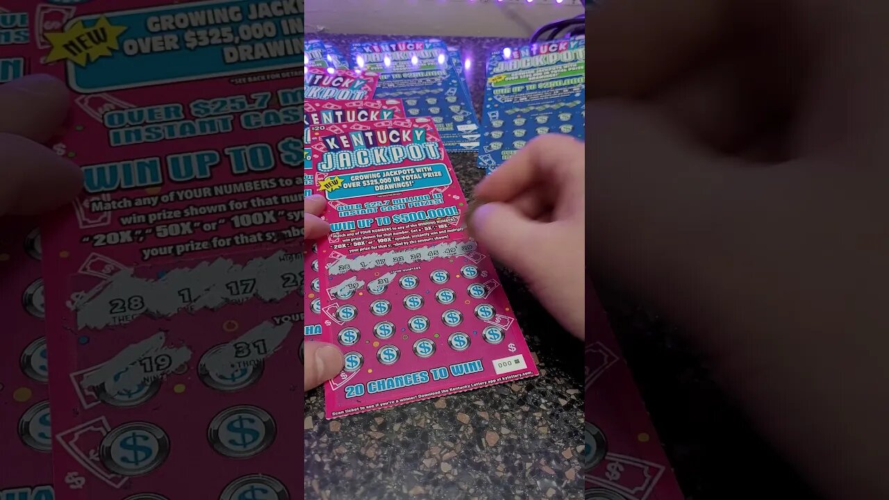 $20 Kentucky Jackpot Lottery Ticket Winner!